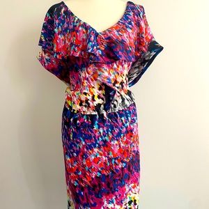 Fynn & Rose gorgeous multicolor print dress 24w
